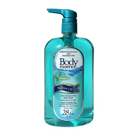 light blue body wash.